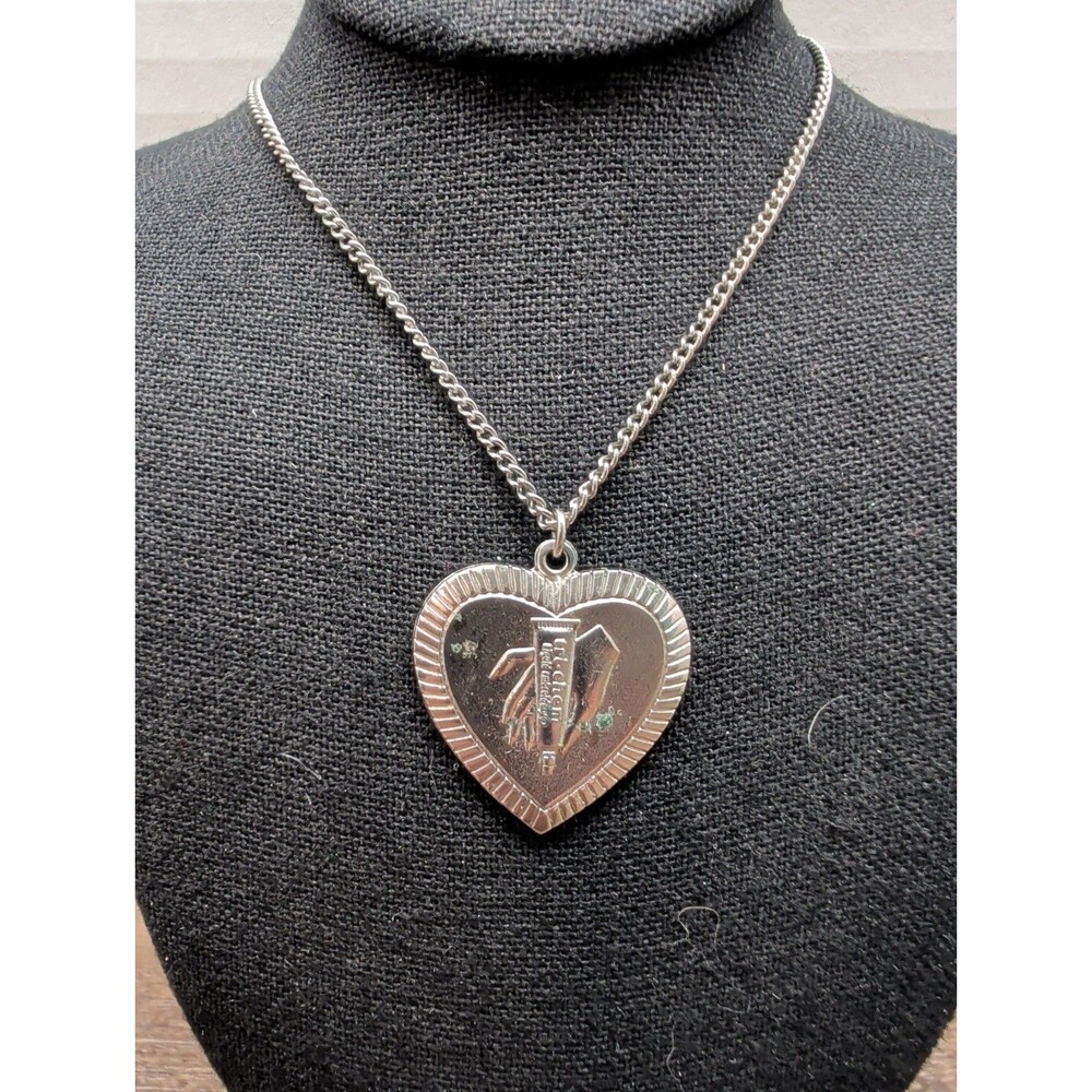 Tri-Chem Tri-Chem Liquid Embroidery Pendant 1970s Collectible With Necklace